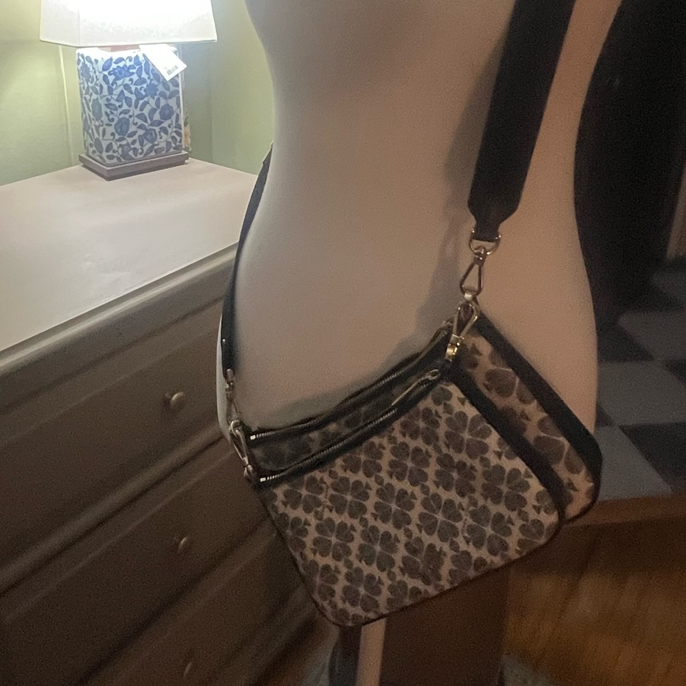 Kate Spade Black and Cream Crossbody Bag